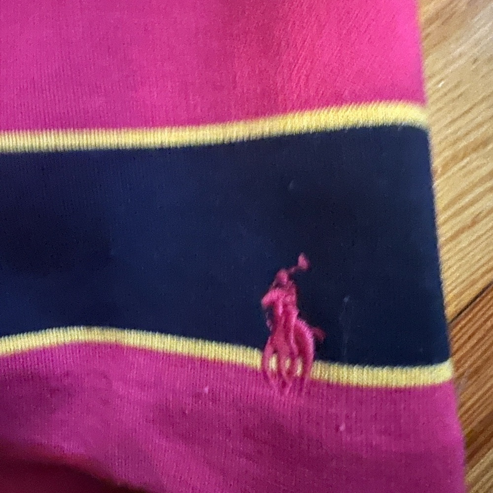 Polo by Ralph Lauren Pink and Navy Striped Dress - Picture 4 of 5